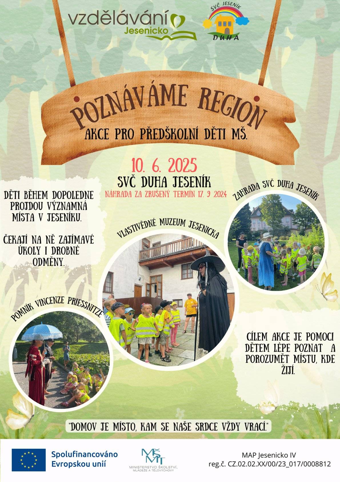 Poznáváme region aneb předškoláci na cestě za poznáním Jeseníku