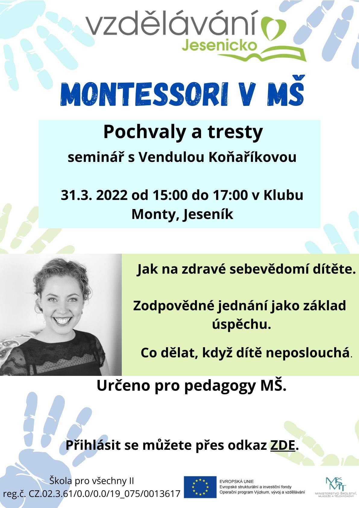 31.3.2022 Vendula Koňaříková - Montessori v MŠ - Pochvaly a tresty