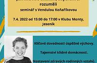 7. 4. 2022 Vendula Koňaříková - Montessori v MŠ - Jak mluvit s dítětem, abychom si rozumněli