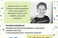 9.-10.11.2021 Odpoledne s Montessori s Vendulou Koňaříkovou (určeno pro MŠ)