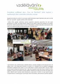 Dvoudenní vzdělávací akce „Tour de Šternberk“ plná inspirací z navštívených škol a semináře osobního rozvoje